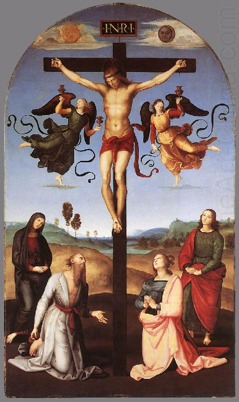 RAFFAELLO Sanzio Crucifixion (Citt di Castello Altarpiece) g china oil painting image